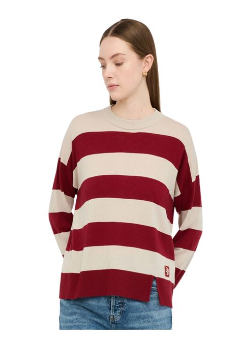 Maglia a righe in misto lana ROSSO Liu Jo | MF5375MA16RC3850